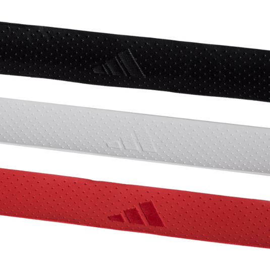 Box of Adidas padel overgrip 25 units white, black and red - TheDistrictPadelClub