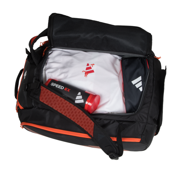 Load image into Gallery viewer, Adidas Racket Bag Protour Black/Orange 3.3 - TheDistrictPadelClub
