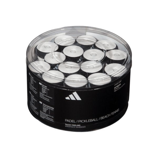 Adidas Box of overgrip 45 units white for Padel - TheDistrictPadelClub