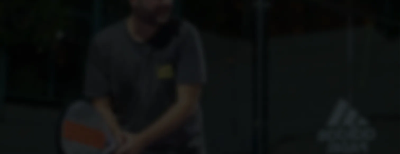 Padel player at The District