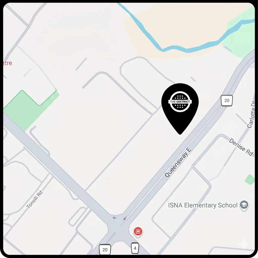 Map location for The District
